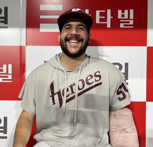 활짝 웃는 키움 헤이수스