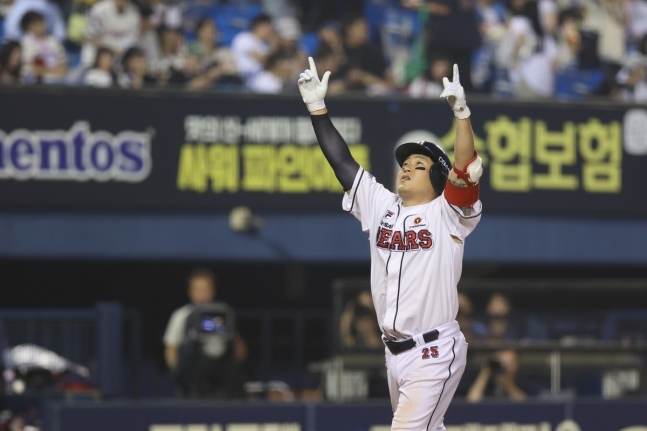 양의지, 8회말 쐐기 만루포