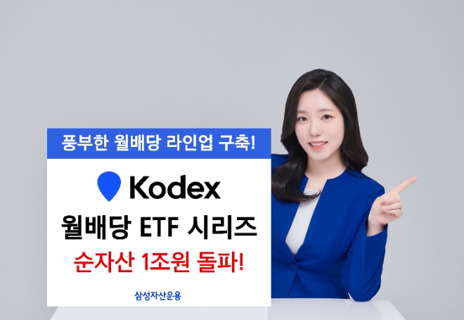 삼성자산운용, KODEX 월배당 ETF 시리즈 순자산 1조원 넘겨