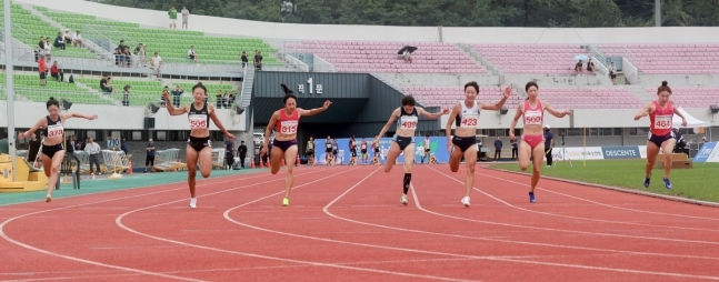 서지현, 백제왕도 전국육상경기대회 여자 100m 우승