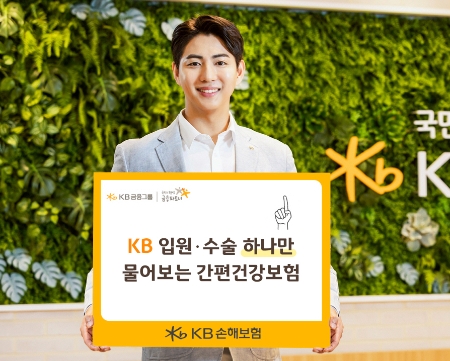 KB손해보험, ‘KB 입원·수술 하나만 물어보는 간편건강보험’ 출시