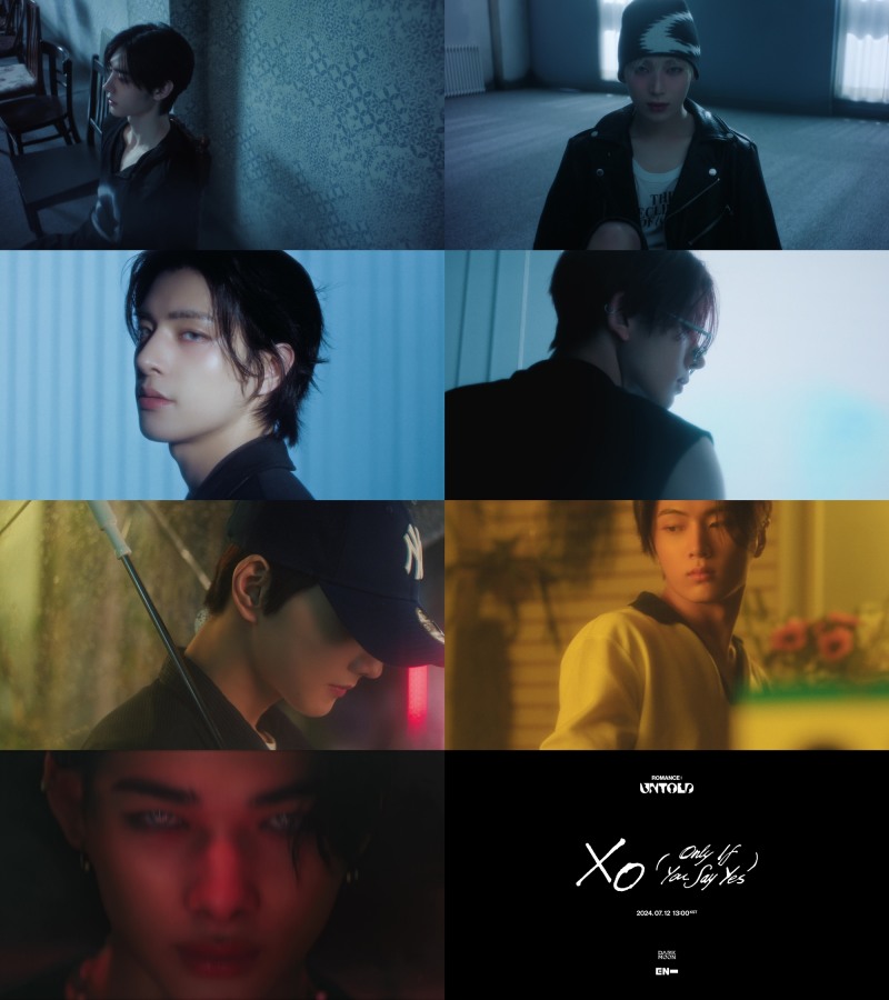 엔하이픈, 타이틀곡 ‘XO (Only If You Say Yes)’ 뮤직비디오 티저 공개…천둥소리 사이 스산한 냉미남 매력 발산