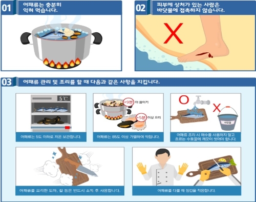 비브리오패혈증 예방수칙 / 이미지=순천시 제공