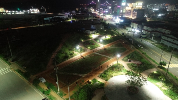 녹동신항 공동체정원 맨발길 조성 / 사진=고흥군 제공