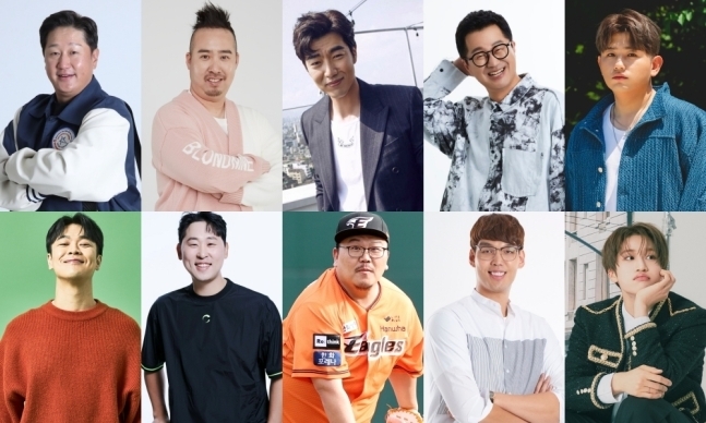 티빙 새 예능 '야구대표자: 덕후들의 리그' 출연진