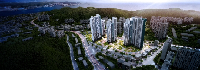 다대3구역 재건축 석경투시도 / 사진=대우건설 제공