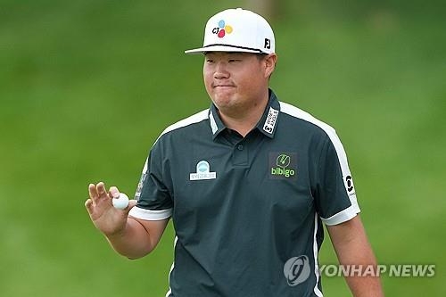 임성재의 버디 세리머니.