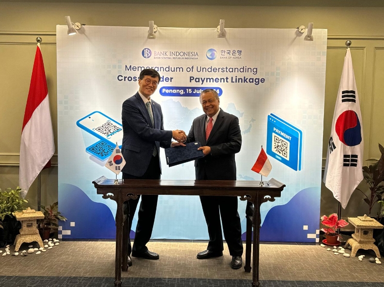한은, 인도네시아 중앙은행과 모바일 결제 편의 증진 MOU 체결