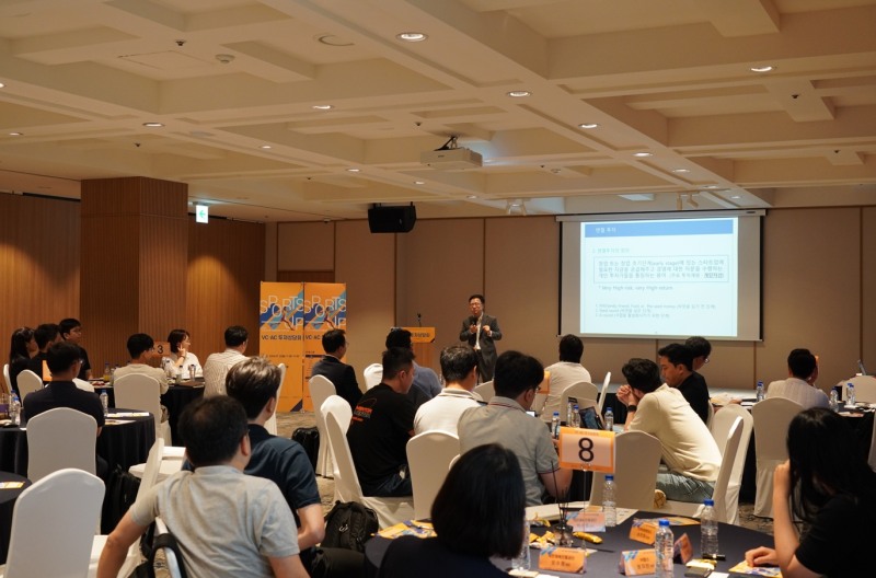 국민체육진흥공단_스포츠산업 창업기업 투자 상담회 특강 사진(인라이트벤처스 손민호 부사장)