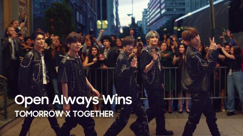 TXT, 17일 삼성 갤럭시 브랜드 음원 'Open Always Wins' 발표…멤버 작사 참여