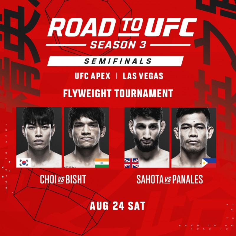 ROAD TO UFC 시즌 3 준결승 내달 24일 美 개최...최동훈∙유수영 출전