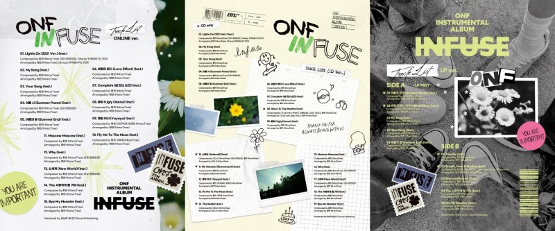 온앤오프, 첫 인스트루멘탈 앨범 ‘INFUSE’ 트랙리스트 공개…‘총 15곡 음원 공개’