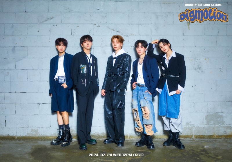 디그니티, 90년대 힙합 레전드 듀스 오마주…데뷔 앨범 'Digmotion' 콘셉트 포토 공개 완료