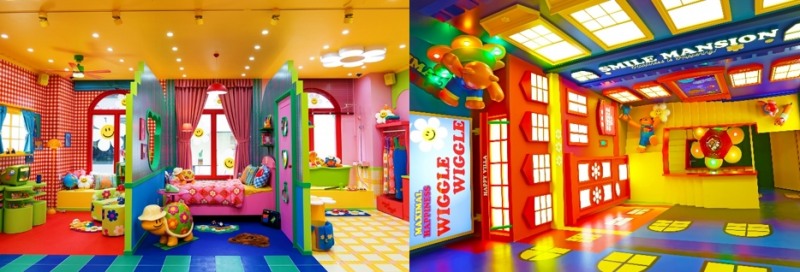 좌측부터 위글위글 플래그십 스토어 명동점, 중국 상해점