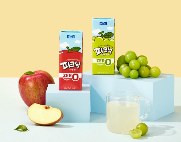 매일유업 피크닉 제로 2종(청포도제로, 사과제로) / 사진=매일유업 제공
