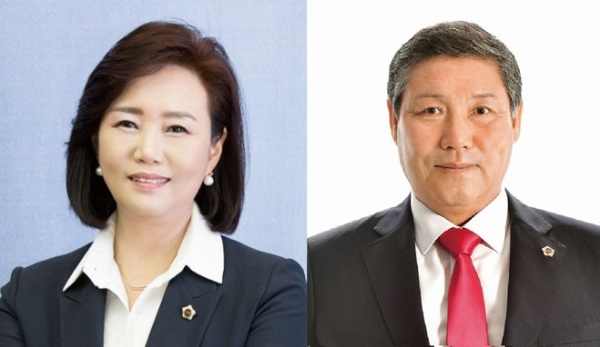 경기도의회 정윤경(민주당·군포1), 김규창(국민의힘·여주2) 부의장(사진=경기도의회)