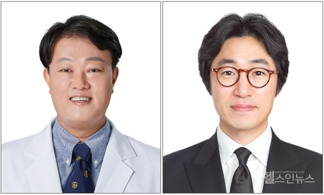 (좌측부터) 중앙대광명병원 순환기내과 정영훈 교수, 은평성모병원 순환기내과 권오성 교수