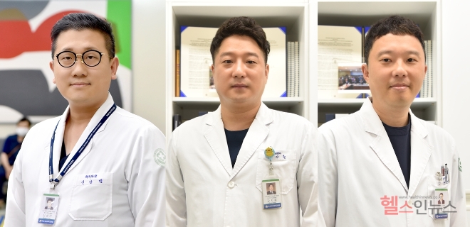 (왼쪽부터)신상민·강지훈·장화연 임상병리사 사진