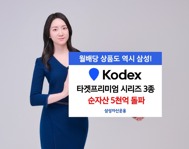 삼성자산운용, KODEX 타겟프리미엄 시리즈 3종 순자산 5000억 돌파