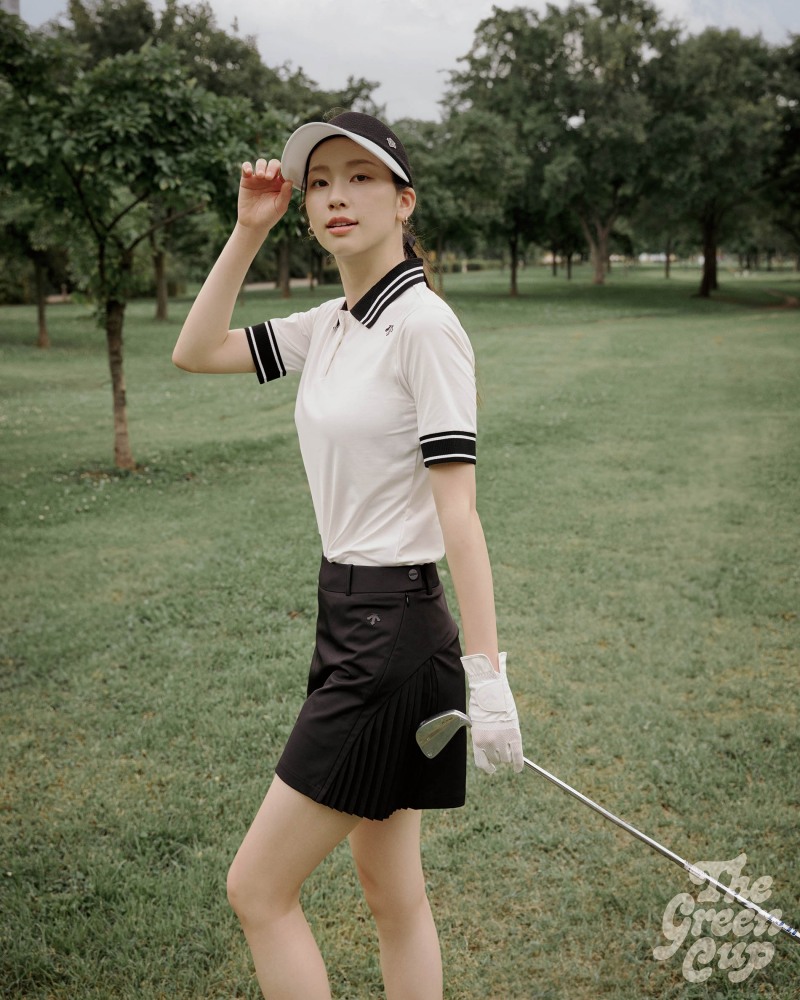 데상트골프, 스포티함과 우아함 강조한 ‘큐롯 컬렉션’ 출시. 모델 김진경 화보 공개