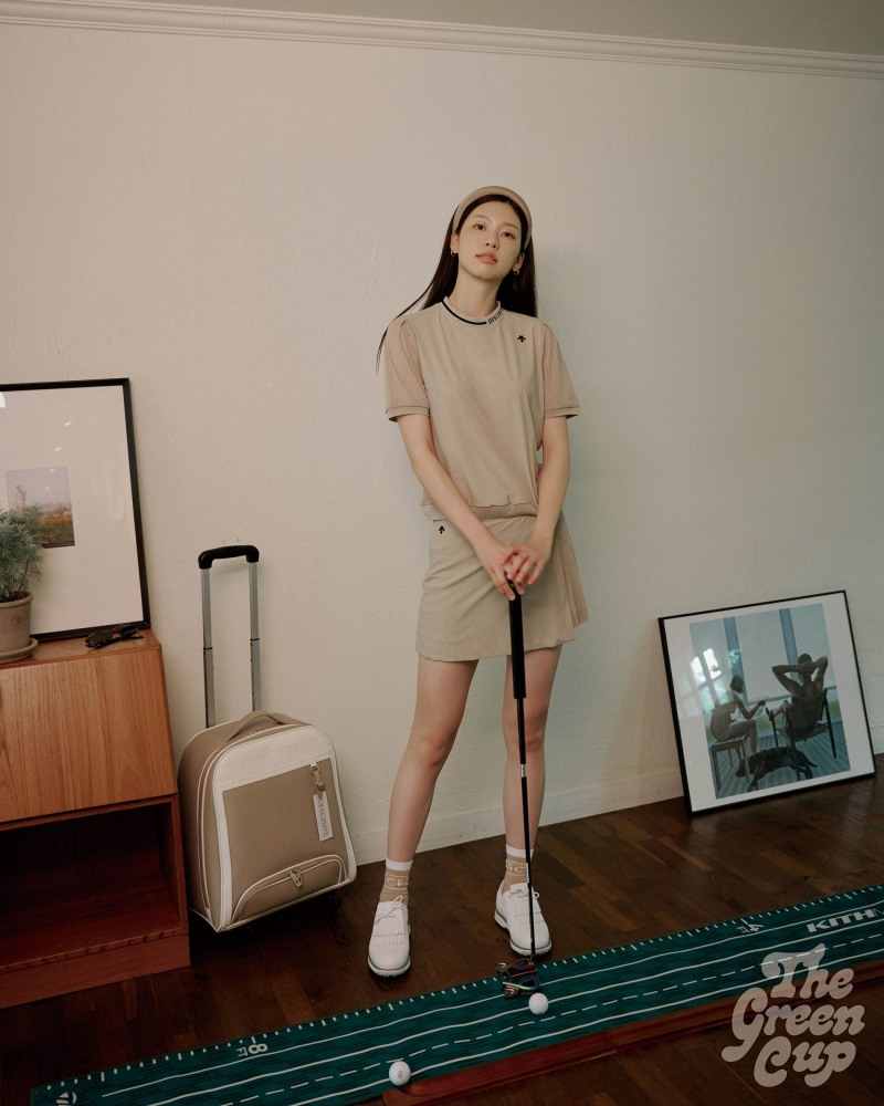 데상트골프, 스포티함과 우아함 강조한 ‘큐롯 컬렉션’ 출시. 모델 김진경 화보 공개