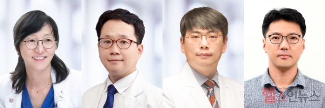 (사진 왼쪽부터) 서울대병원 채종희, 문장섭, 이승복 교수, 고려대 최정민 교수
