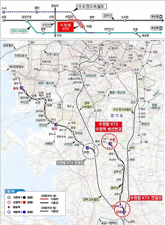 수원발 KTX 직결사업 설명 이미지(사진=수원시)