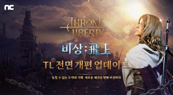 엔씨소프트(NC)는 ‘THRONE AND LIBERTY(쓰론 앤 리버티, TL)’가 콘텐츠를 전면 개편하는 ‘비상;飛上’ 업데이트를 진행했다고 24일 밝혔다. (사진 = NC 제공)
