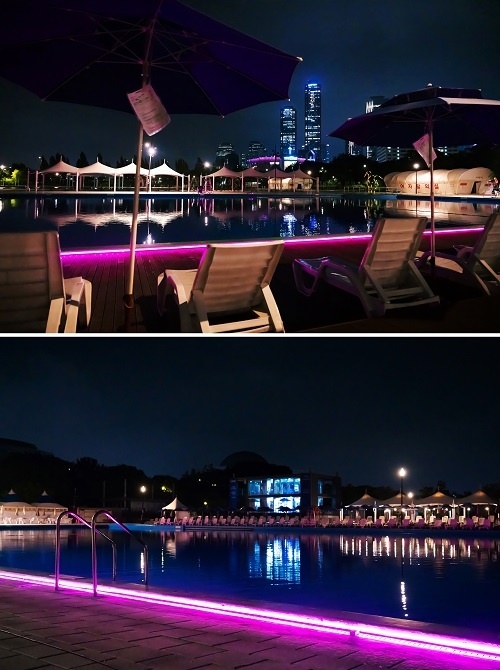 사진: 한강수영장 여의도지구 야경