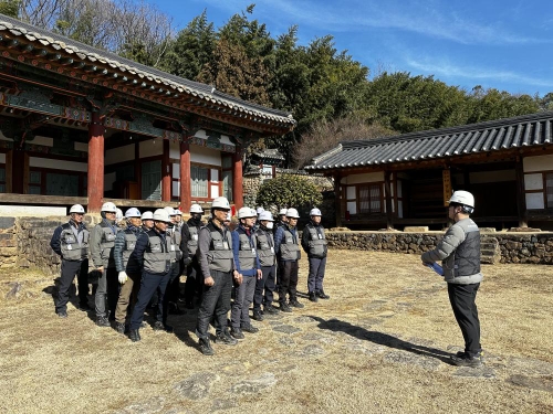 2024년 현장 안전관리 교육 사진 / 제공=경남대 경남문화유산돌봄센터