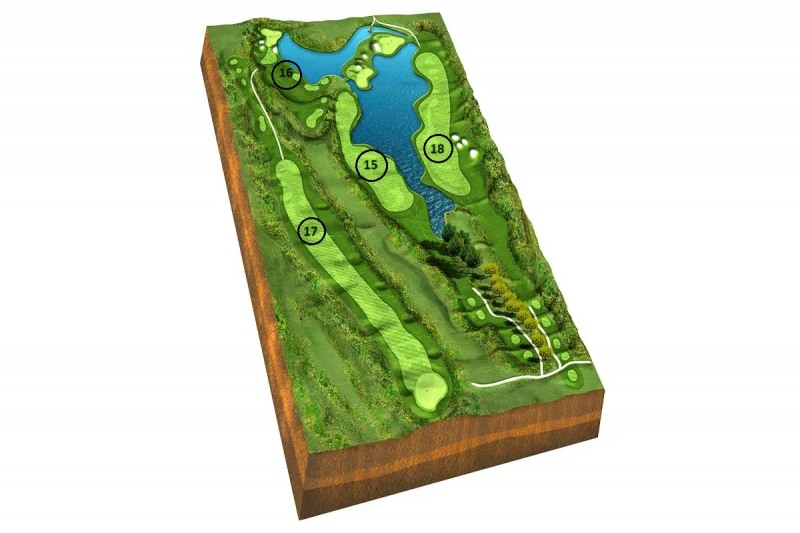 르 골프 내셔널의 시그니처 4개 홀. 사진_르 골프 내셔널