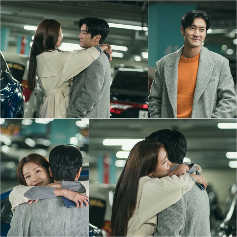 ‘DNA 러버’ 최시원X정유진, 뜨거운 열기 후끈후끈…만나자마자 급발진 포옹 현장 포착