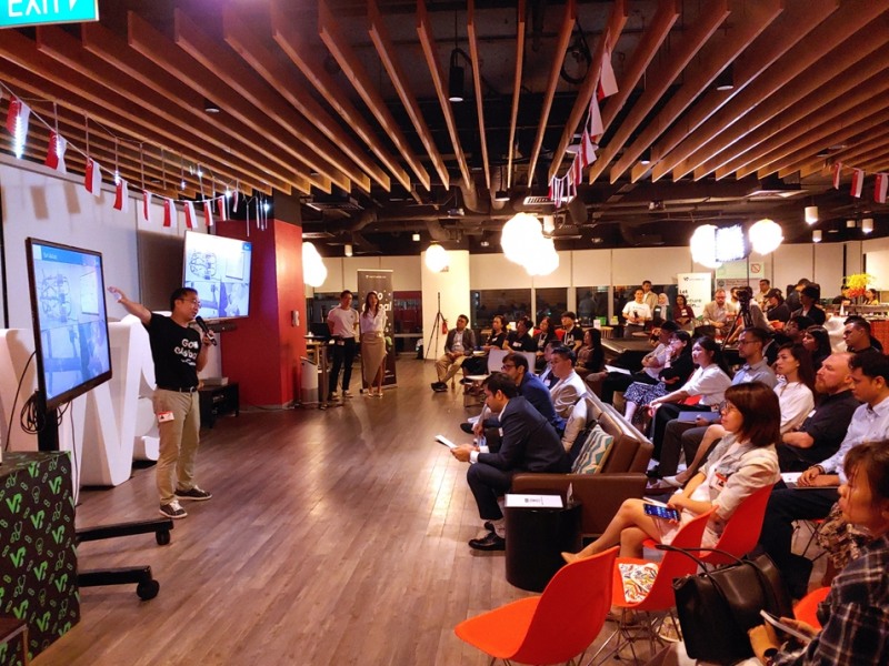 초격차 스타트업 ‘에어스’가 글로벌IR을 진행하고 있다.