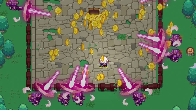 모바일 멀티플레이 슈팅 RPG '헌터 인 던전' 플레이 예시 화면. 출처 : 구글플레이 사전예약 페이지.