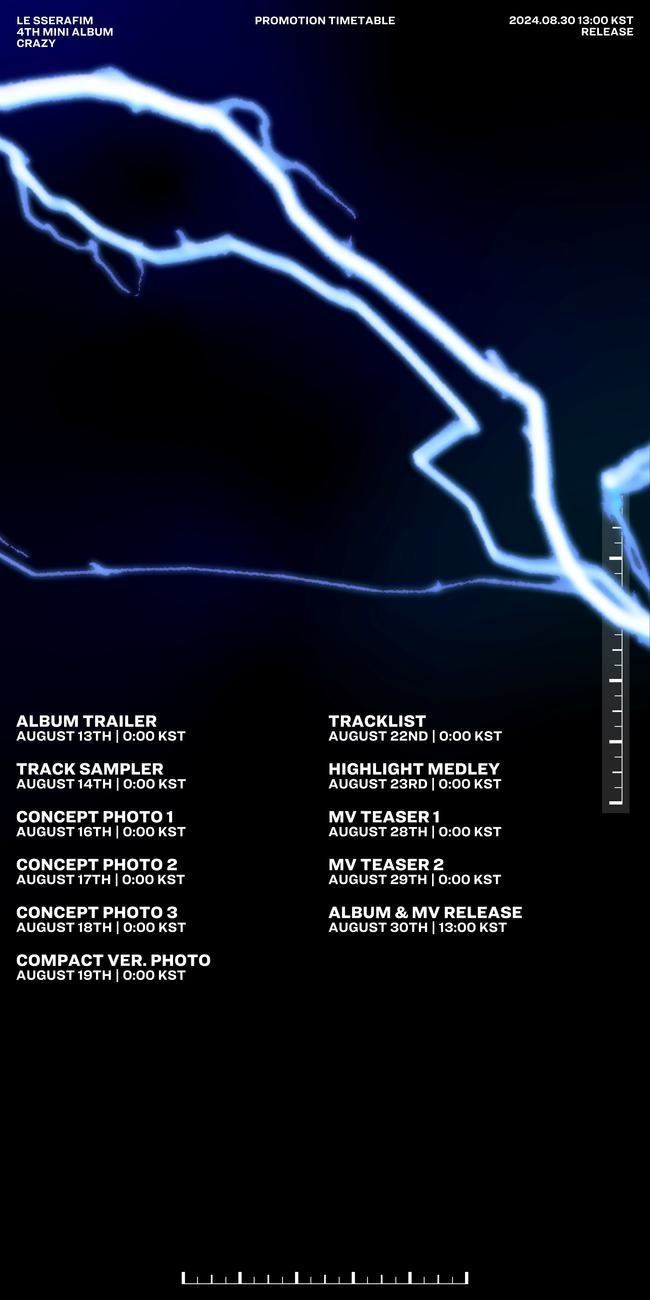 르세라핌, 미니 4집 프로모션 타임테이블 공개…돌아온 ‘트레일러 맛집’