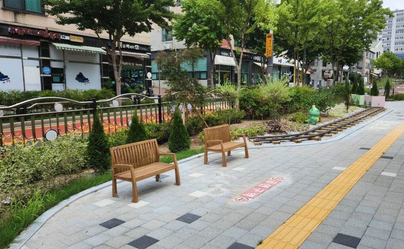 기흥구 흥덕초 통학로에 조성된 '자녀안심 그린숲'