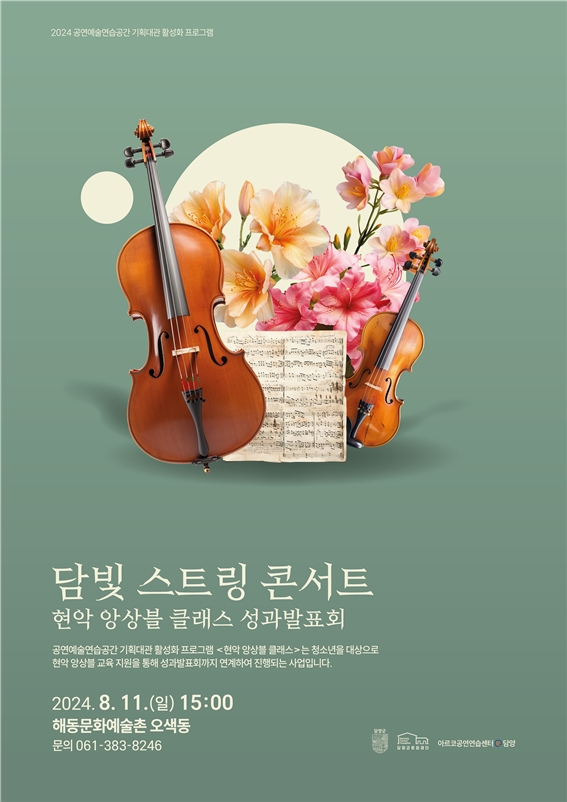 담빛 스트링 콘서트 포스터 (사진제공 = 담양군)