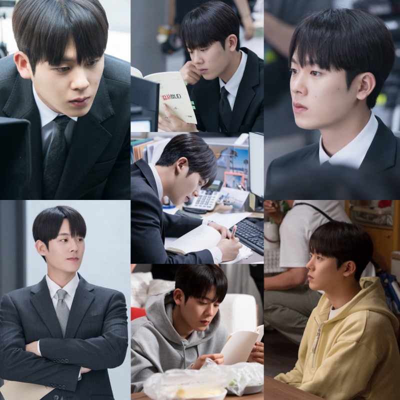 ‘감사합니다’ 이정하, 대본 놓지 않는 열정 반짝이는 순간 포착