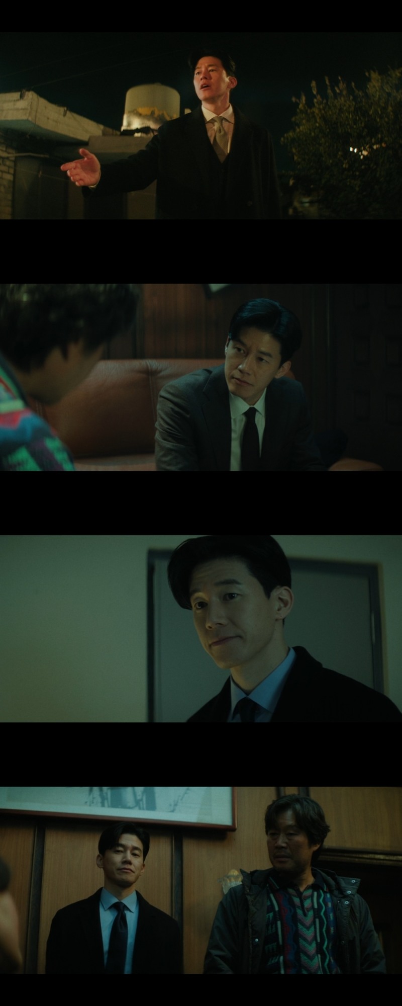 ‘노 웨이 아웃 : 더 룰렛’ 김무열, 유재명X염정아와 날선 호흡…치열한 두뇌 싸움으로 첨예한 대립 포착