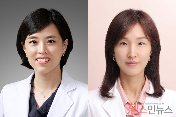 (사진 왼쪽부터) 영상의학과 장정민, 하수민 교수
