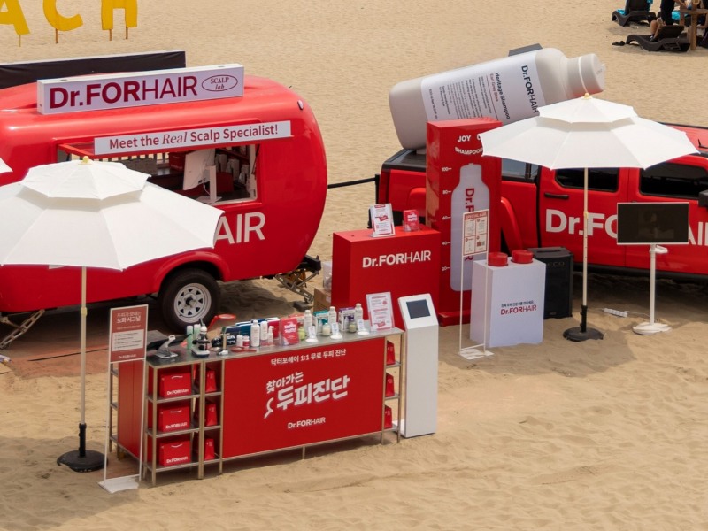 찾아가는 두피 진단 캠페인 부스