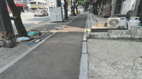 기흥구, 상갈중학교 일원 파손된 보행로 1km 구간 보수