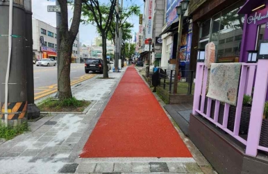 기흥구, 상갈중학교 일원 파손된 보행로 1km 구간 보수