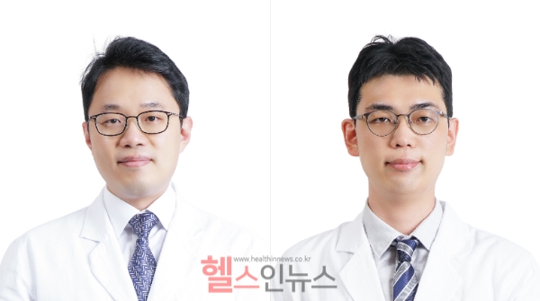 경희대병원 이비인후과 김상훈, 안과 김기영 교수 순(좌측부터)