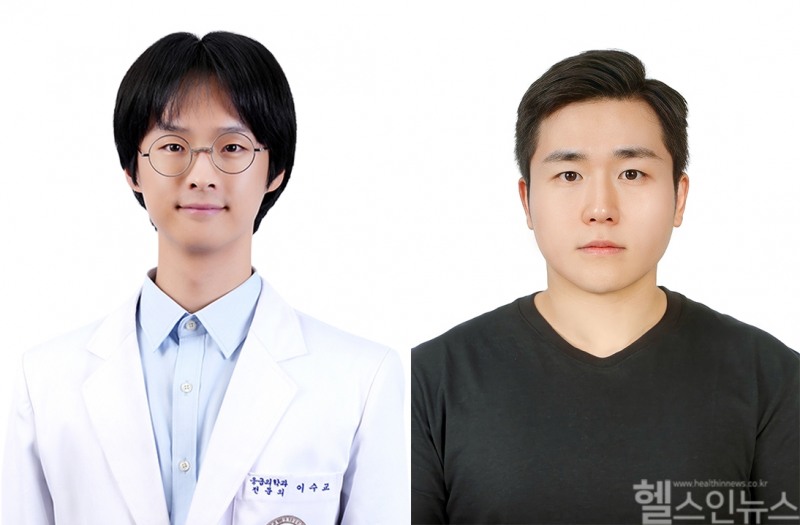 (왼쪽부터) 고려대학교 안산병원 응급의학과 이수교 교수, 중점연구사업단 정수민 연구교수 (고려대학교안산병원 제공)