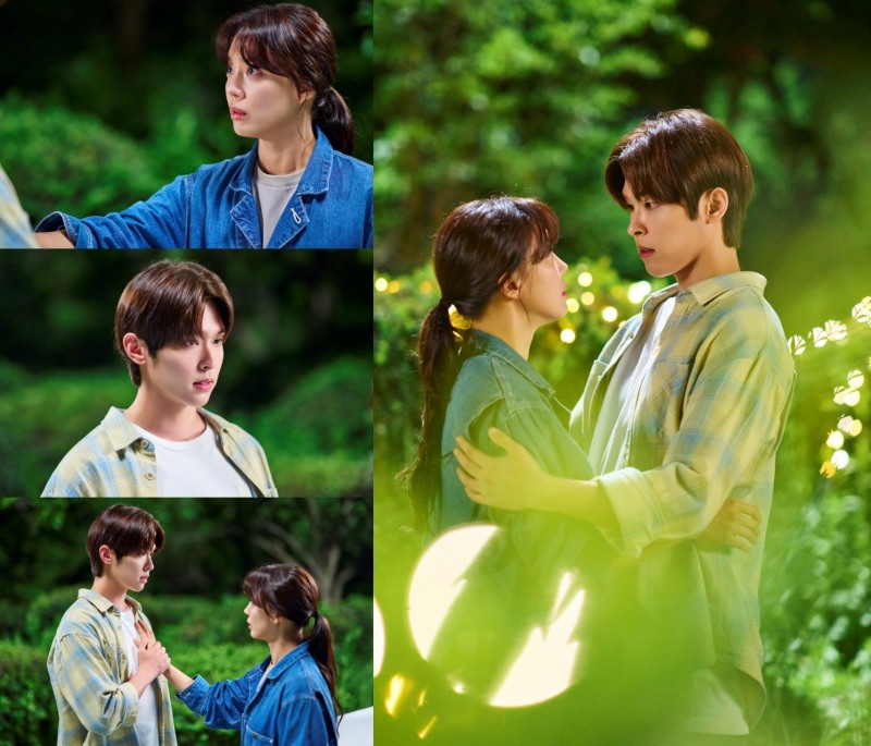 ‘고물상 미란이’ 임세미X이시우, 한밤중 로맨틱 달빛 포옹 포착 ‘설렘 폭발’