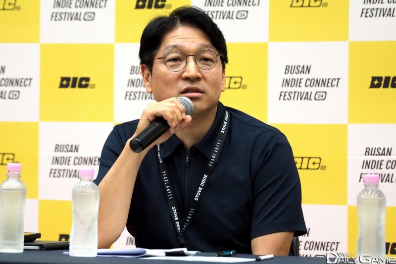 백영훈 대표는 스마일게이트와 BIC가 인디 게임 활성화 위한 진정성 지닌 파트너라 강조했다.