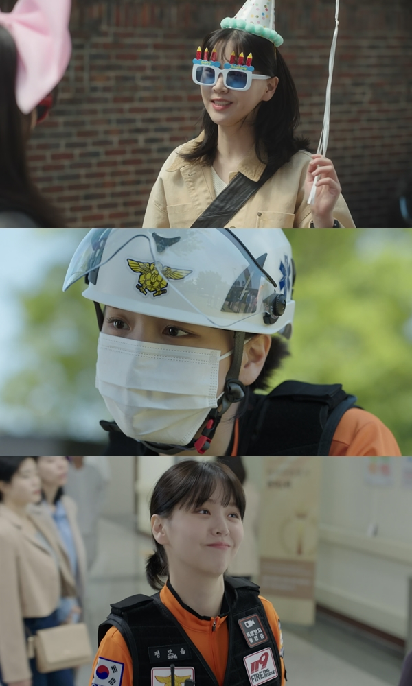 ‘엄마친구아들’ 김지은, 화끈+터프 구급대원으로 변신 성공