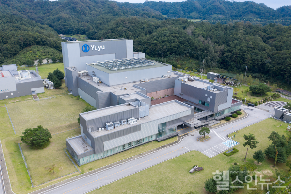 유유제약 제천공장 전경 드론샷 (유유제약 제공)