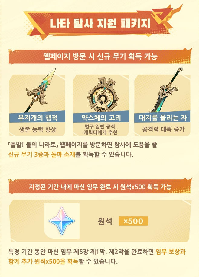 '복귀하기 딱이네!'…호요버스, '원신' 5.0 업데이트 통해 역대급 혜택 제공